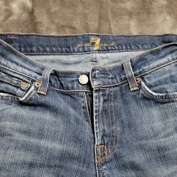 7 For All Mankind Jeans, Bootcut, Medium Wash, Size 27 - Picture 2 of 4